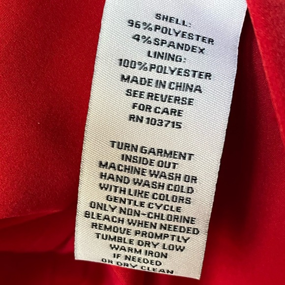 NWT NANETTE LEPORE Long Red Riding Hood Blazer Size 4 - Picture 8 of 9